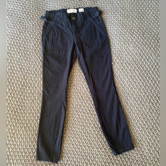 Anthropologie Hei Hei Black Slim Utility Cargo Pants in Sz 25 - Picture 2 of 6